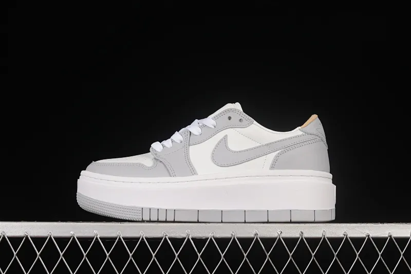 All categories Air Jordan Jordan series basketball shoes Air Jordan 1 Low Air Jordan 1 Elevate Low SE "Wolf Grey" Little AJ thick-soled retro basketball shoes DH7004-100